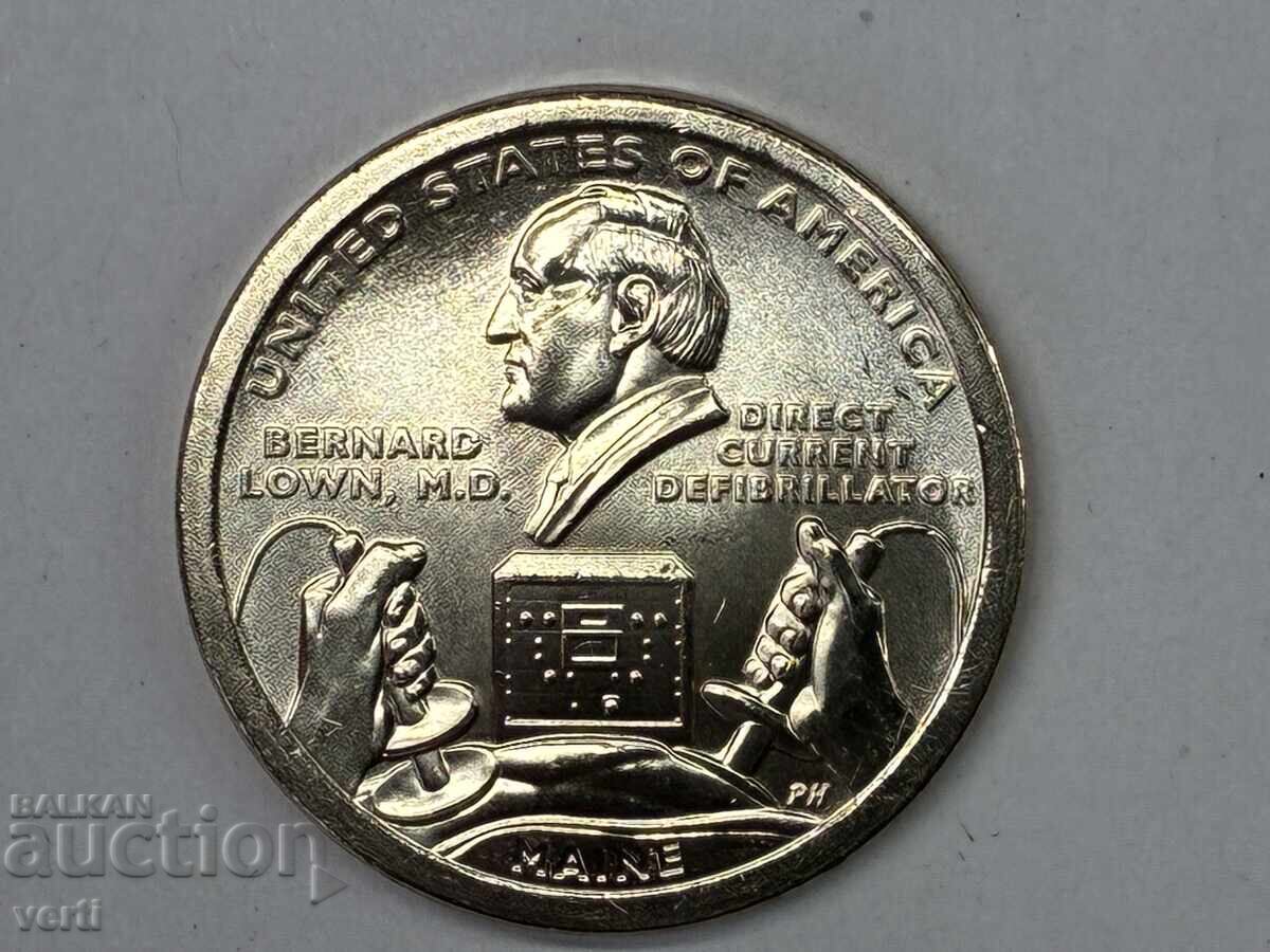 ΗΠΑ 1 δολάριο 2024 P - Maine. Απινιδωτής συνεχούς ρεύματος