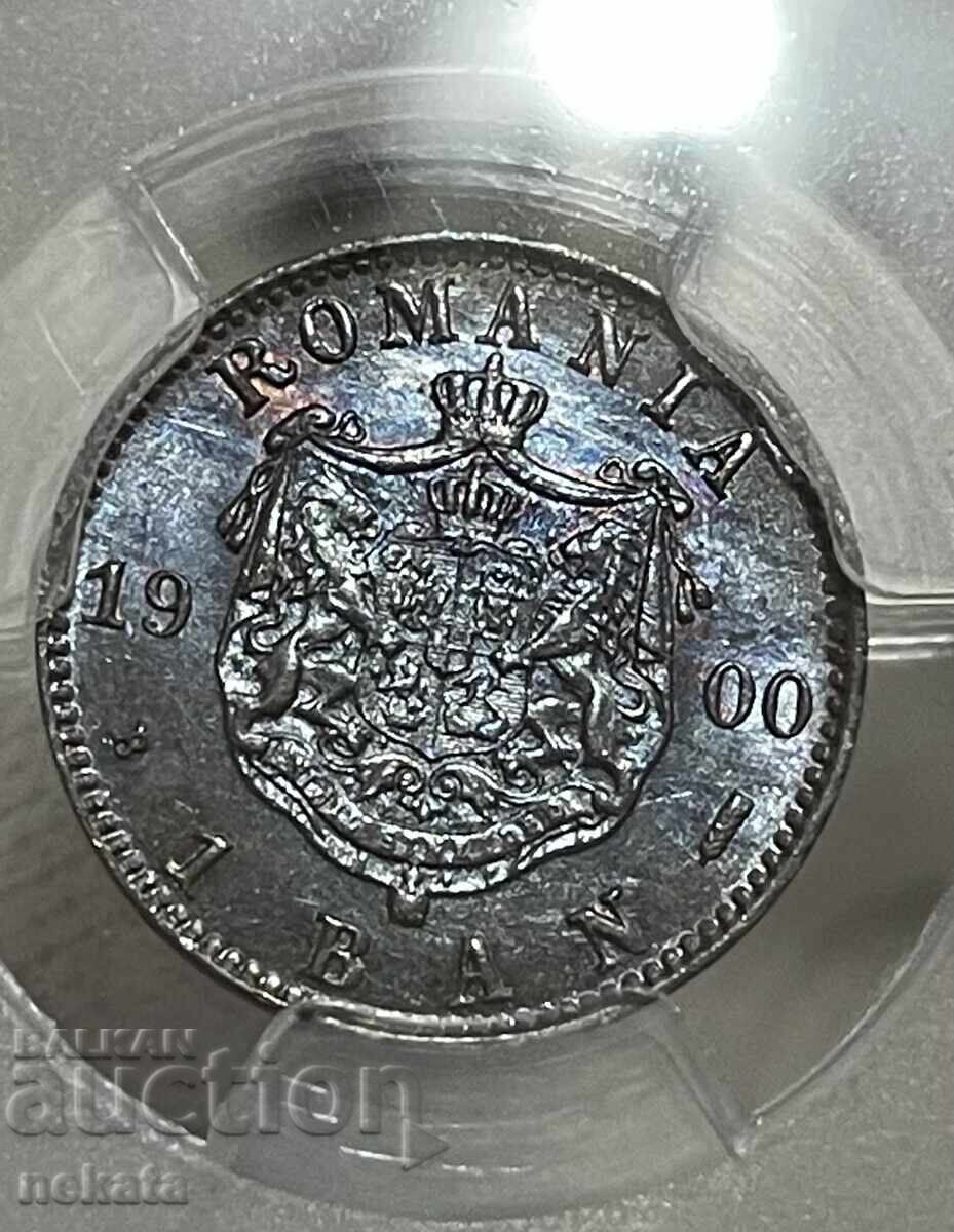 Аукцион Румъния 1 бан 1900 г. MS64BN PCGS