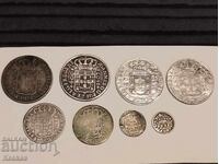 Portugalia 8 monede de argint (1748-1816) 400 reis