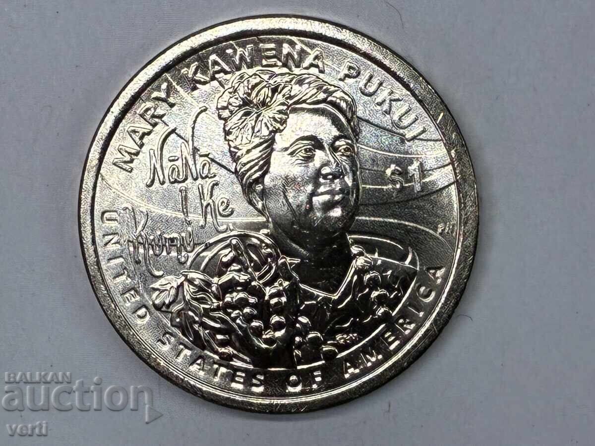 SUA 1 dolar 2025 D - Mary Kawena Pukui