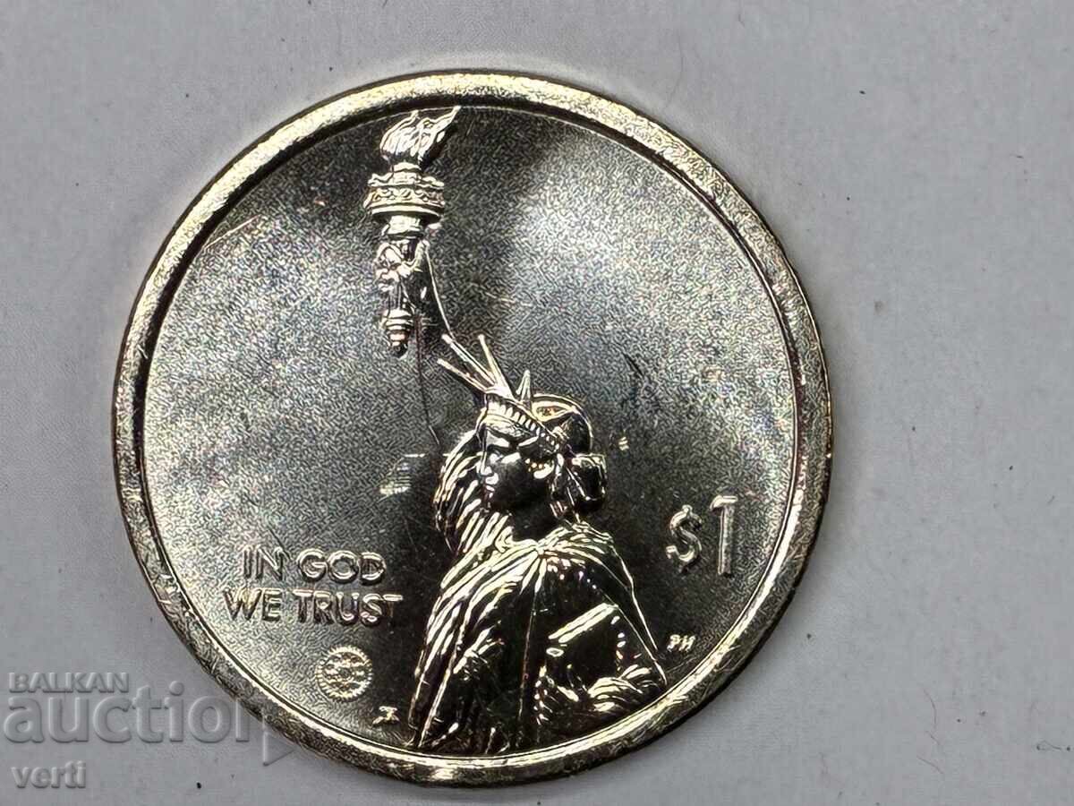 SUA 1 dolar 2025 D - Michigan. Linie de asamblare auto cu preț € 5.00 | 9.78 BGN