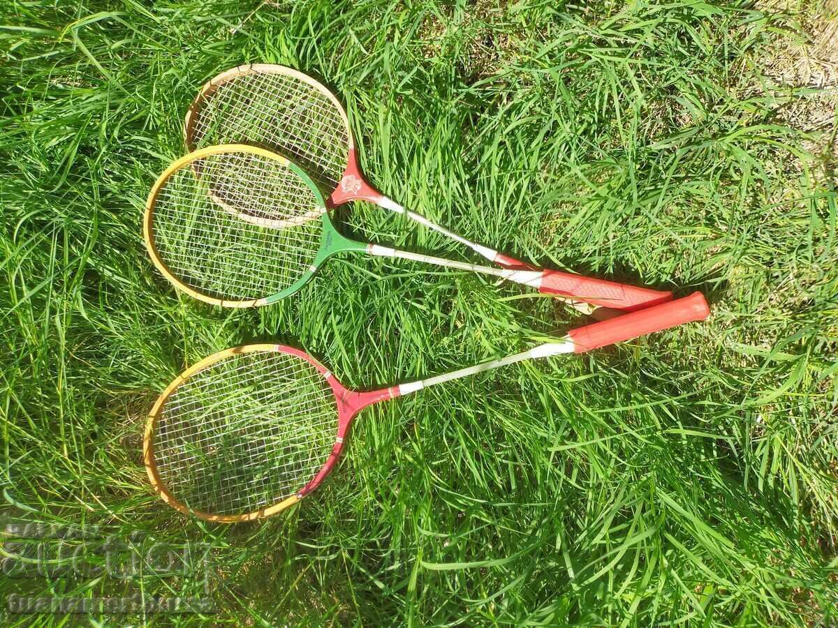 wooden rackets
