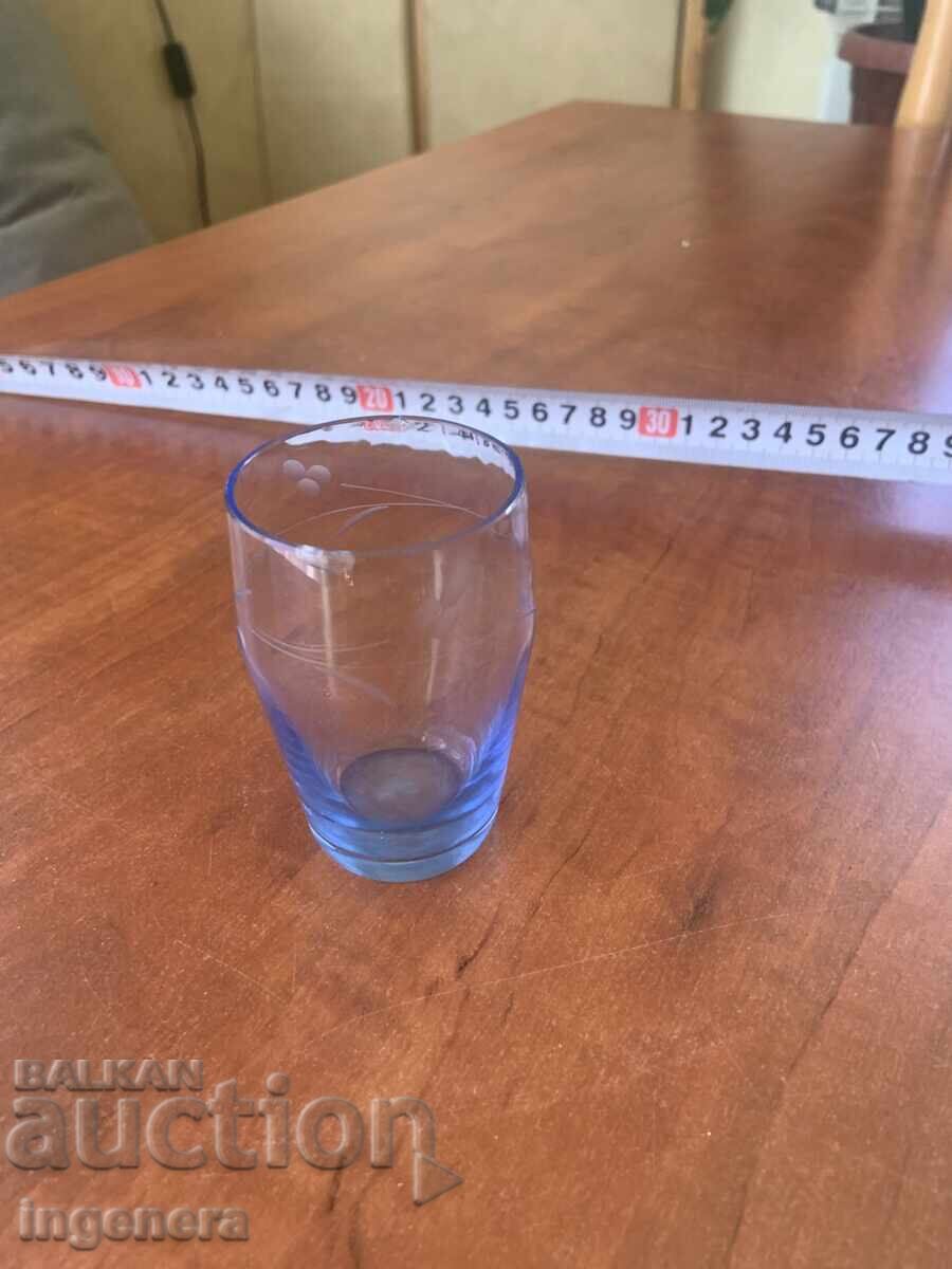 PAHAR PENTRU RAKI VECHI STICLĂ ORNAMENTE COLORAT-100ML