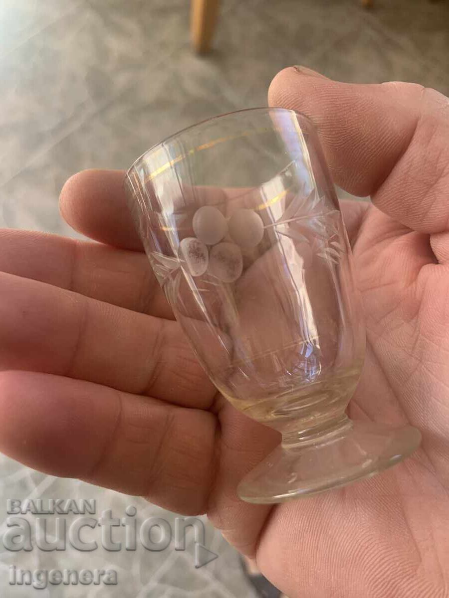 Δημοπρασία ΠΟΤΗΡΙ ΓΙΑ ΡΑΚΗ ΠΑΛΑΙΟ ΠΑΛΙΟ ΣΤΥΛ ΓΥΑΛΙΝΟ ΜΕ ΔΙΑΚΟΣΜΗΤΙΚΑ ΧΡΩΜΑΤΙΣΤΟ-30 ML