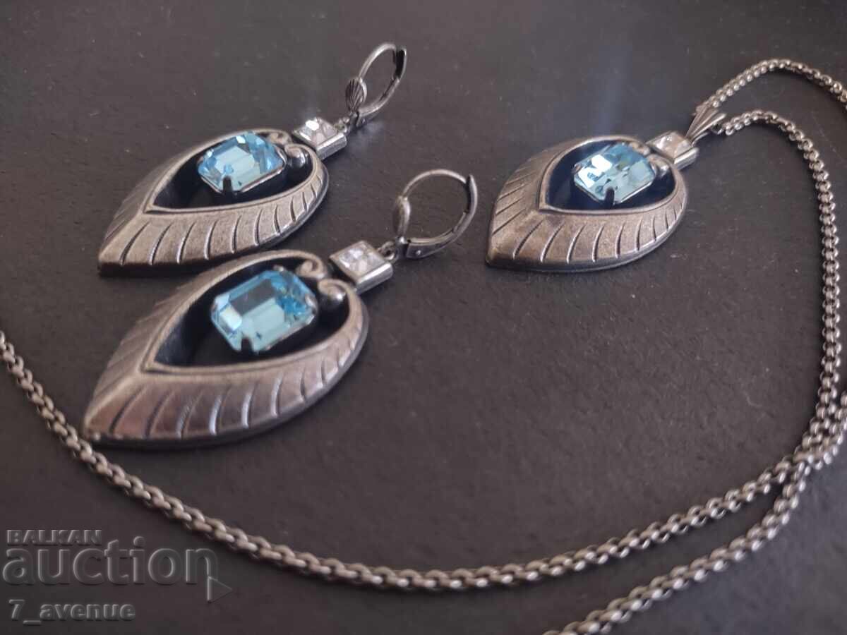 Великолепен комплект обици и колие 120 години с цена € 69.00 | 134.95 лв.