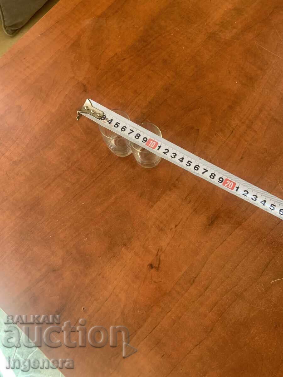Livrarea PAHAR PENTRU RAKI VECHI DIN STICLĂ SUBȚIRE - 50 ML - 2 BUC