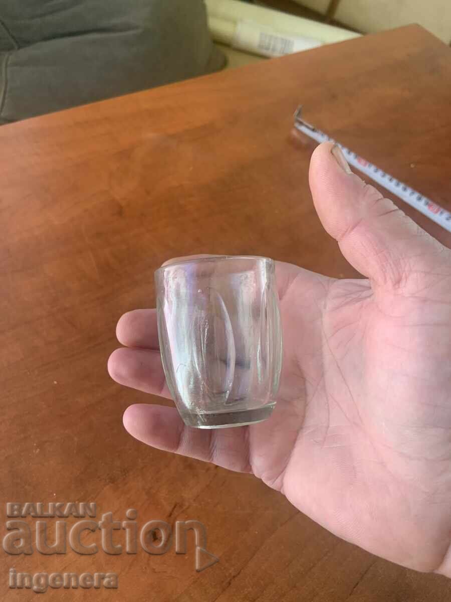 PAHAR PENTRU RAKI VECHI DIN STICLĂ CU RELIEF 50 ML. MARCAT