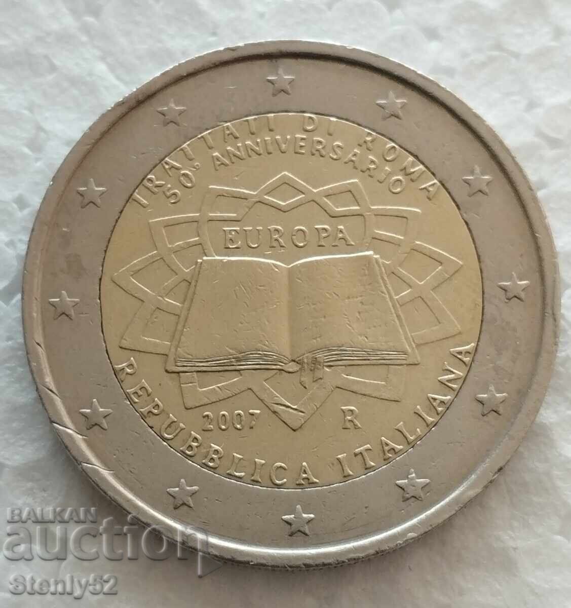 2 евро Италия 2007 год.Юбилейна.