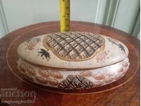 Vintage Japanese porcelain jewelry box