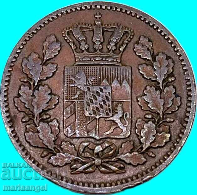 2 pfenigi 1859 Germania Bavaria Maximilian 2 pfenigi 1859 Germania Bavaria Maximilian