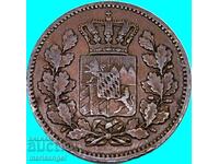 2 pfenigi 1859 Germania Bavaria Maximilian