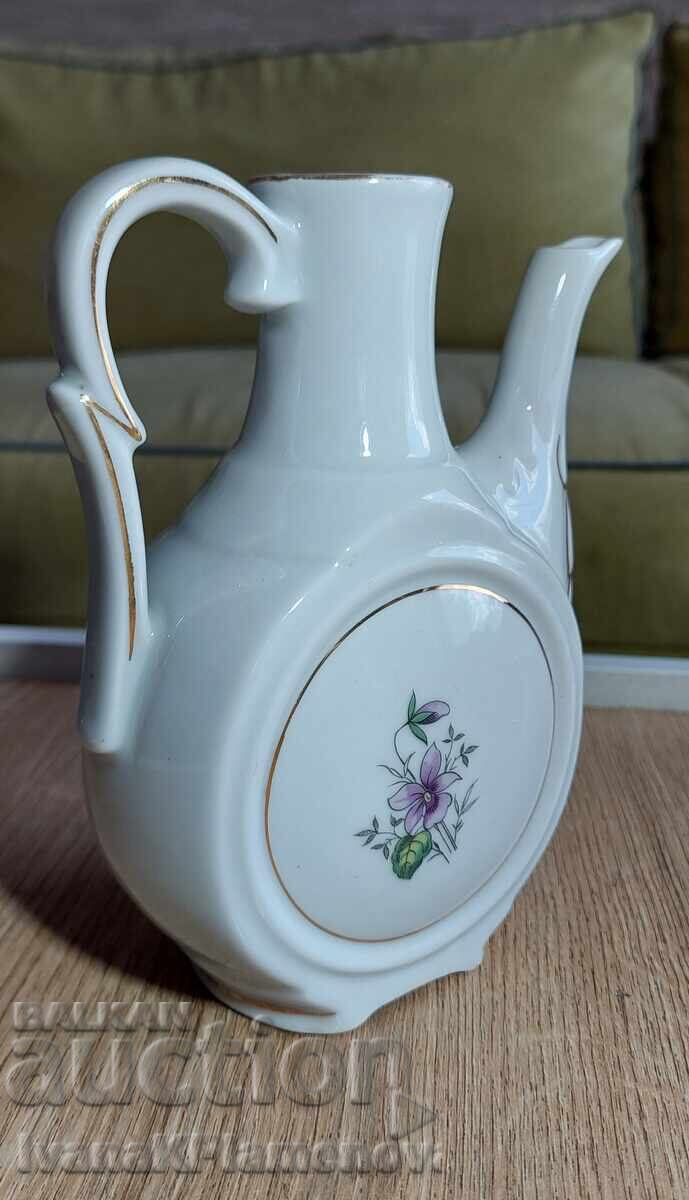 Auction  Porcelain Bulgaria retro pitcher for collectors