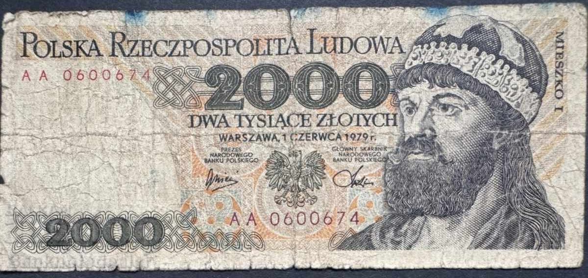 Polonia 2000 Zlotych 1979 Ref AA0600674