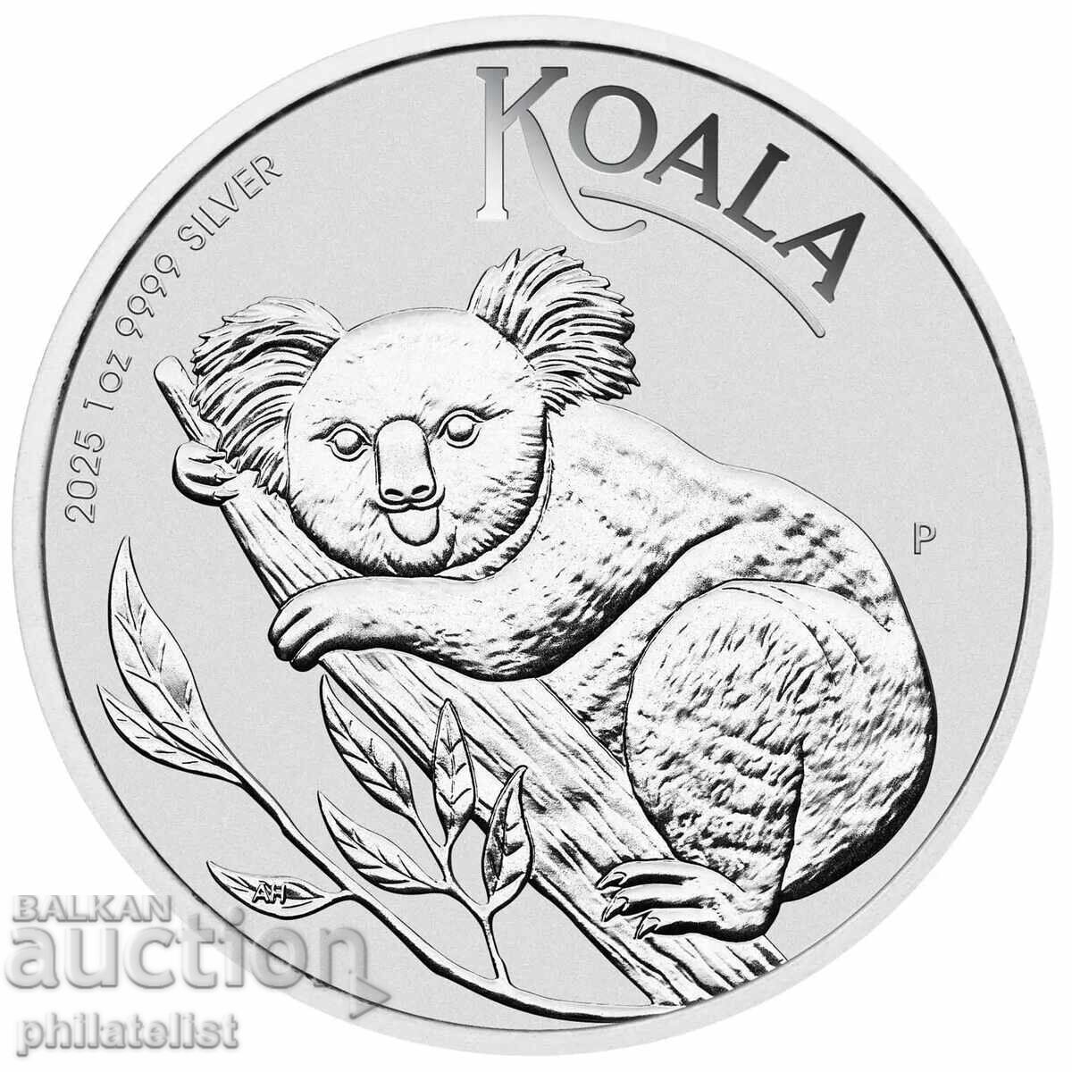 Австралия 2025 - 1 долар – Коала , 1 OZ – Сребърна монета