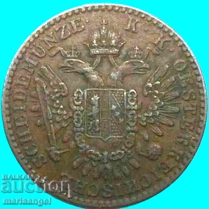 Livrarea 1/2 Kreuzer 1851 Austria A - Viena