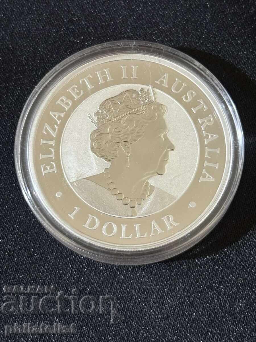 Доставка на Австралия 2019 - 1 долар – Коала , 1 OZ – Сребърна монета