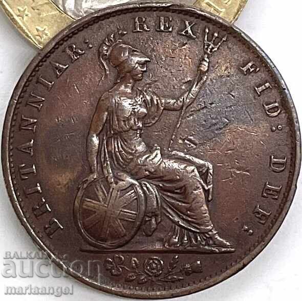 1/2 πένα 1834 Μεγάλη Βρετανία Γουλιέλμος IV - σπάνιο! - 6
