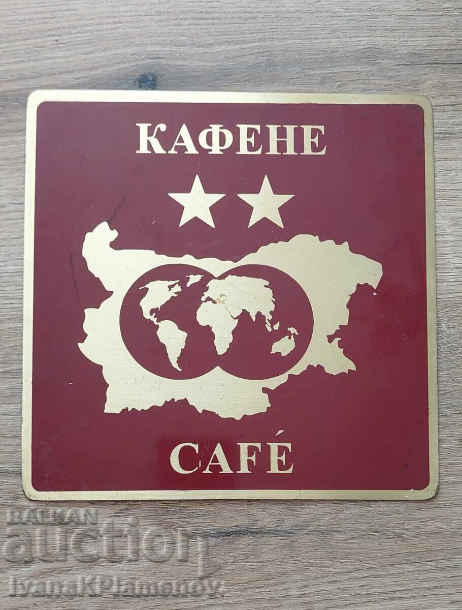 Placă din bronz retro pentru cunoscători