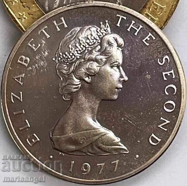 Доставка на 2 пенса 1977 Великобритания остров Мен Елизабет II PROOF