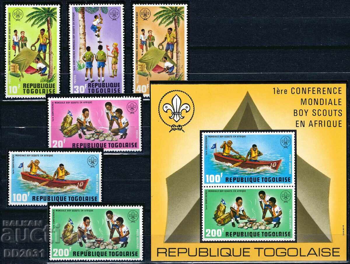 Togo 1973 - bărci cercetași MNH