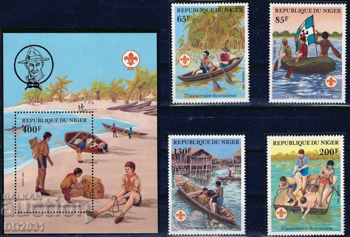 Niger 1982 - boats overprints MNH Niger 1982 - boats overprints MNH