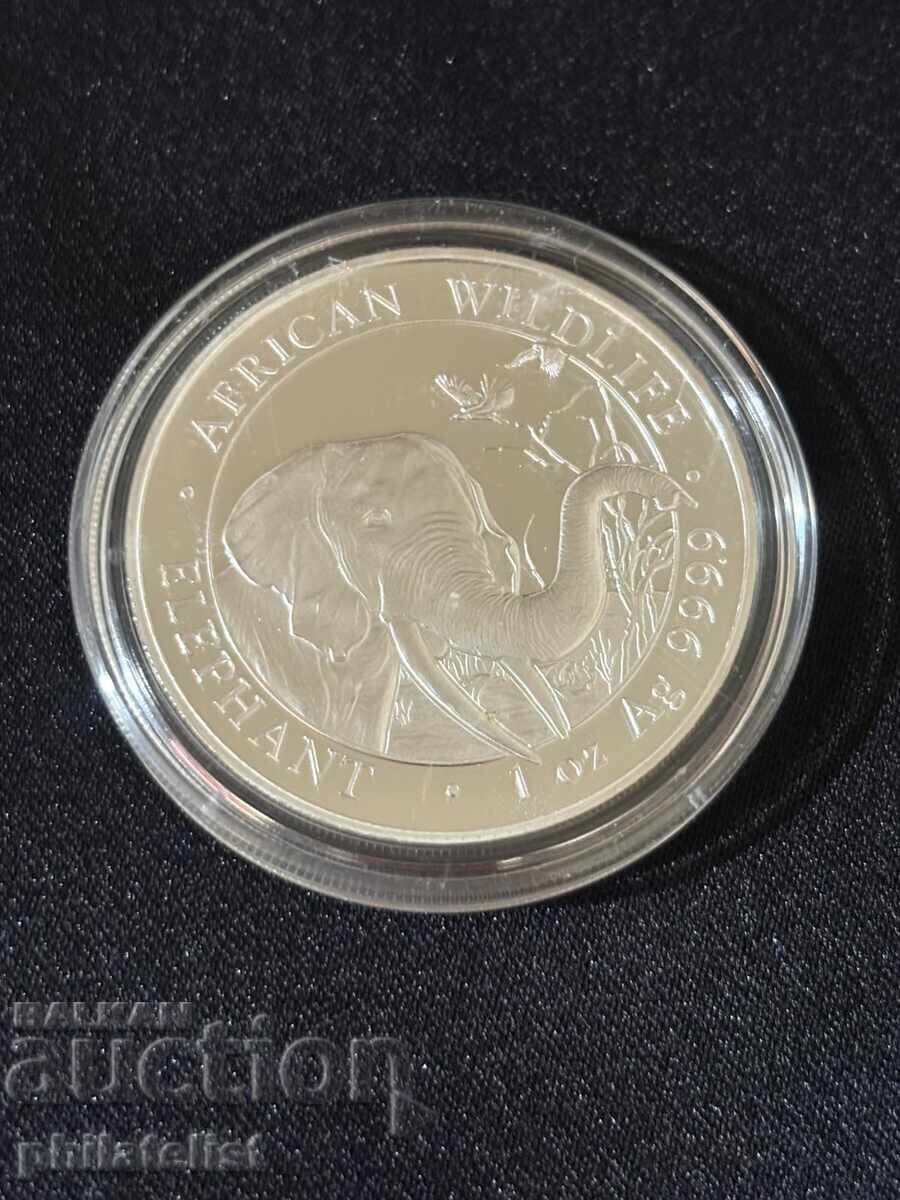 Somalia 2018 - 100 Șilingi - Elefant 1 OZ - Monedă de argint Somalia 2018 - 100 Șilingi - Elefant 1 OZ - Monedă de argint