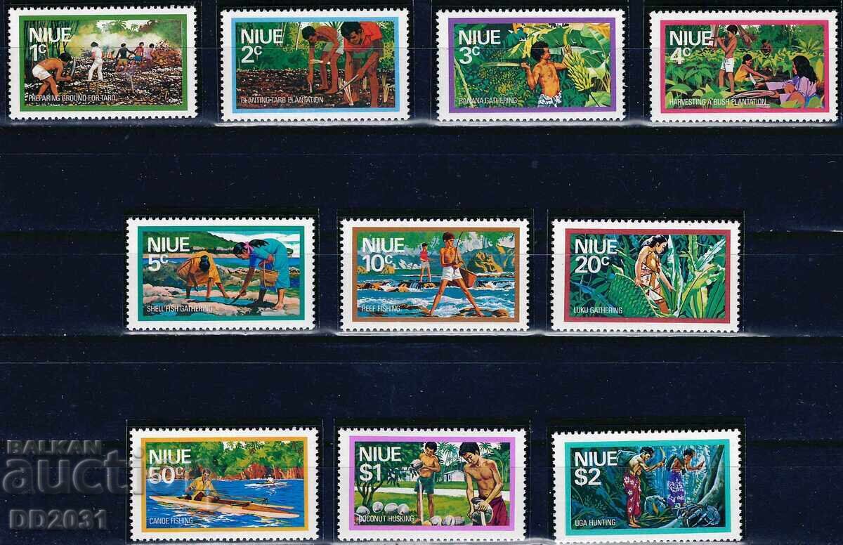 Niue 1976 - απόψεις χειροτεχνίας MNH