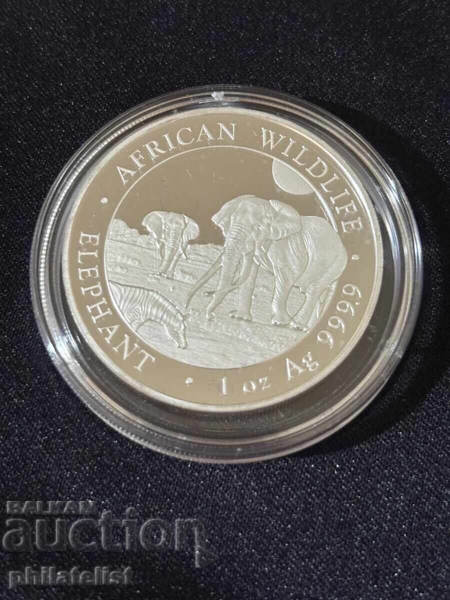 Somalia 2026 - 100 Șilingi - Elefant 1 OZ - Monedă de argint Somalia 2026 - 100 Șilingi - Elefant 1 OZ - Monedă de argint