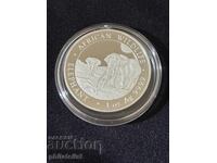 Somalia 2026 - 100 Șilingi - Elefant 1 OZ - Monedă de argint