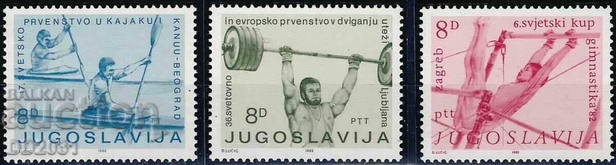 Yugoslavia 1982 - sports MNH