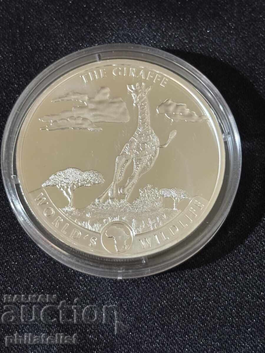 Демократична Република Конго 2019 – 20 франка – Жираф 1 OZ