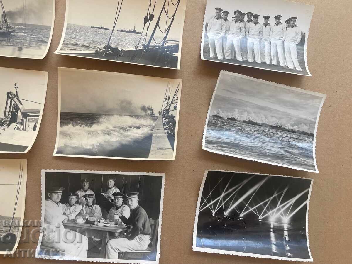 Доставка на 10 снимки Германия военни кораби моряци WWII военен флот