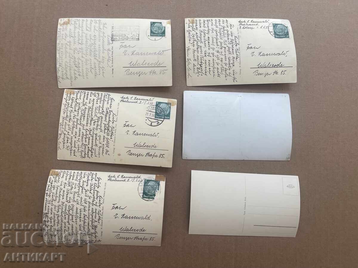 6 картички Германия военен флот моряци кораби WWII с цена € 19.00 | 37.16 лв.