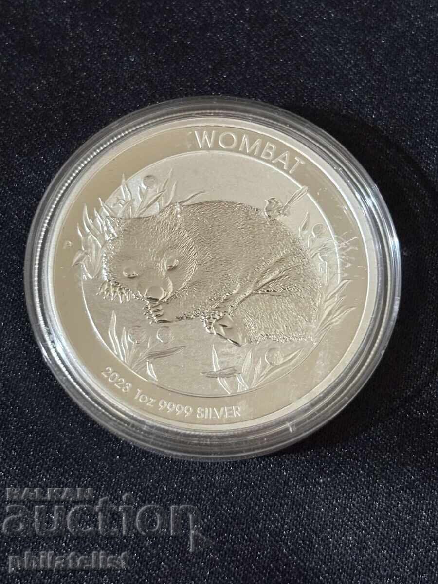 Австралия 2023 – 1 долар – Wombat 1 OZ с цена € 111.00 | 217.10 лв.