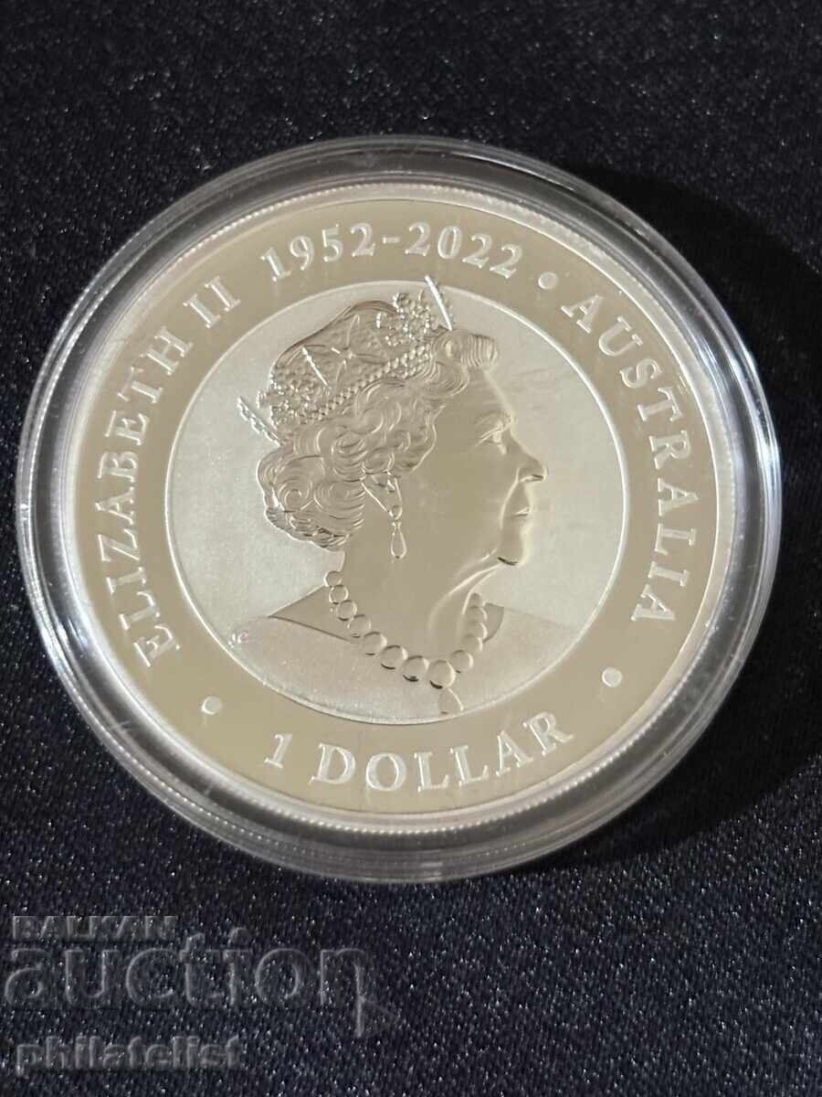 Доставка на Австралия 2023 – 1 долар – Wombat 1 OZ