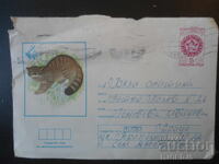 Old Bulgarian postal envelope