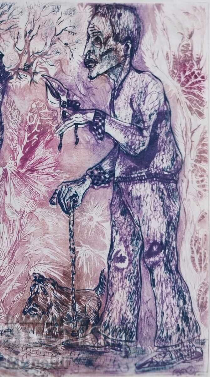 Religious engraving The Garden Gardener - 5