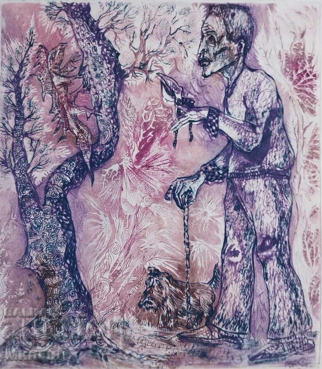 Religious engraving The Garden Gardener