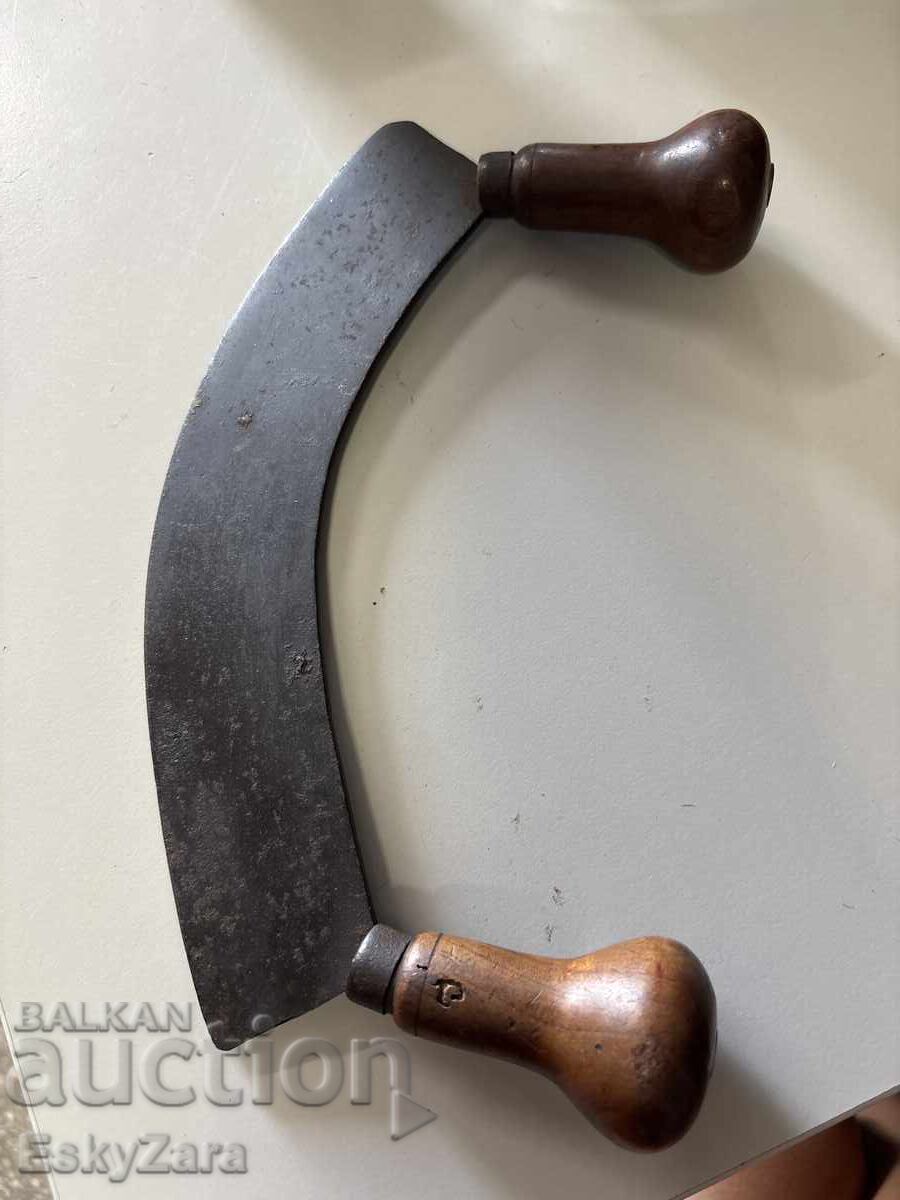 Livrarea Cuțit balansoar franțuzesc vechi pentru tocat ACIER FONDU
