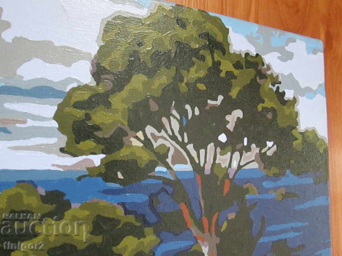 Παράδοση Ελαιογραφία σε καμβά, τοπίο, 50x40εκ