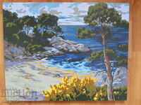 Ελαιογραφία σε καμβά, τοπίο, 50x40εκ