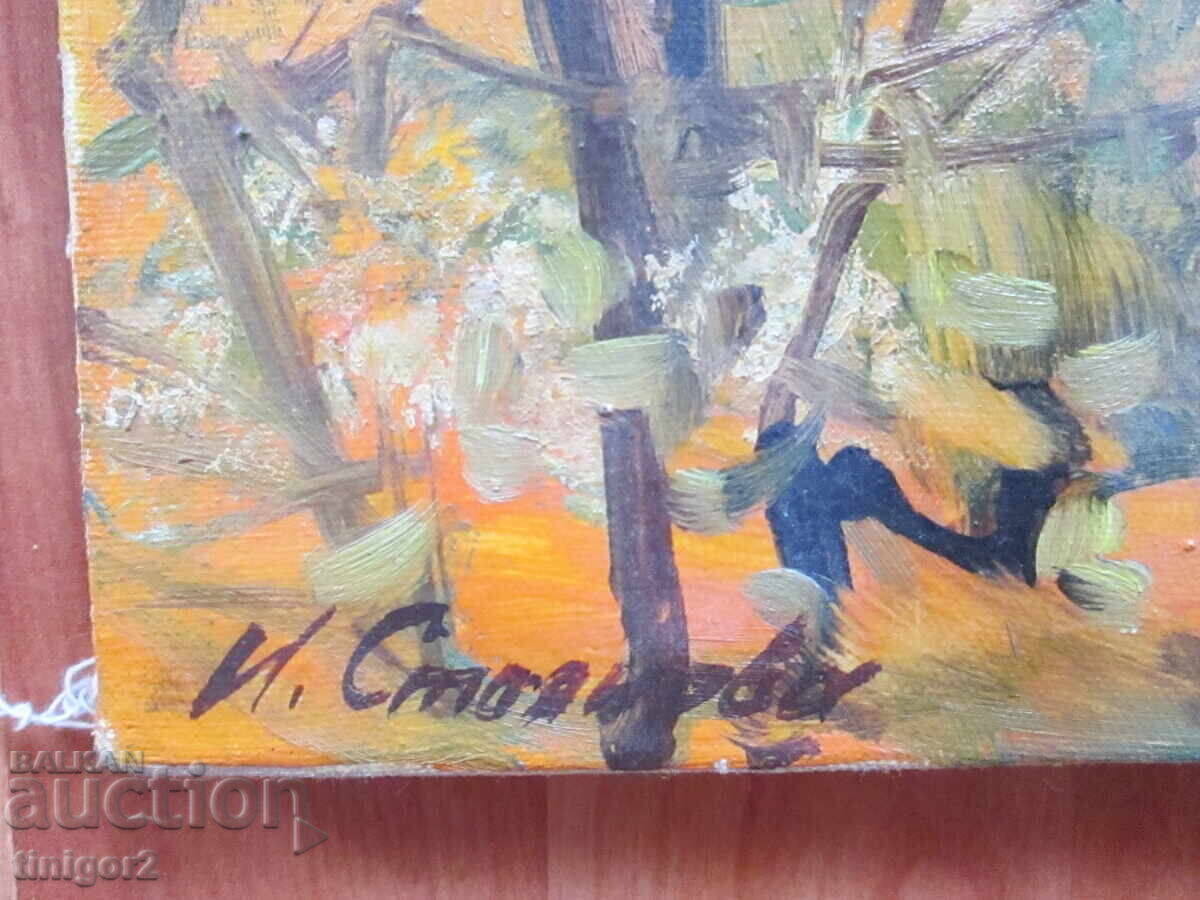 Pictură frumoasă în ulei, pânză, semnătură, Irena Stoyanova cu preț € 29.00 | 56.72 BGN