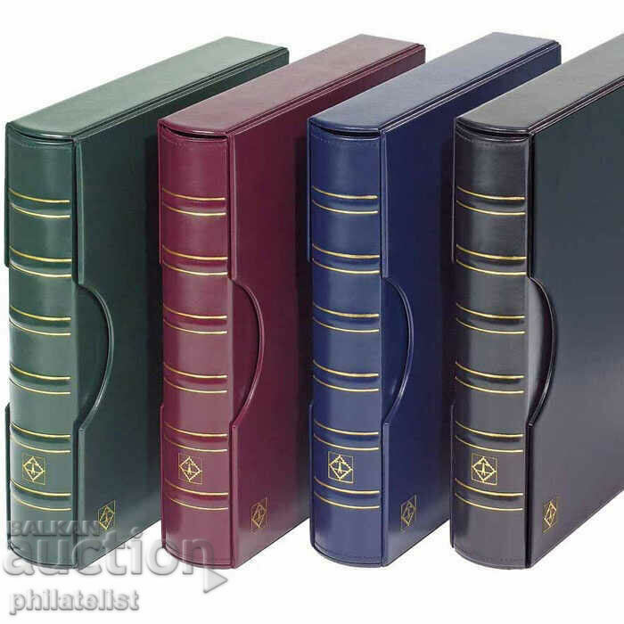 Album de lux Leuchtturm Grande Classic cu casetă A4, verde /c