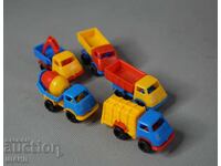 5 Jucării vechi din plastic din perioada socialistă, camioane, camionuțe