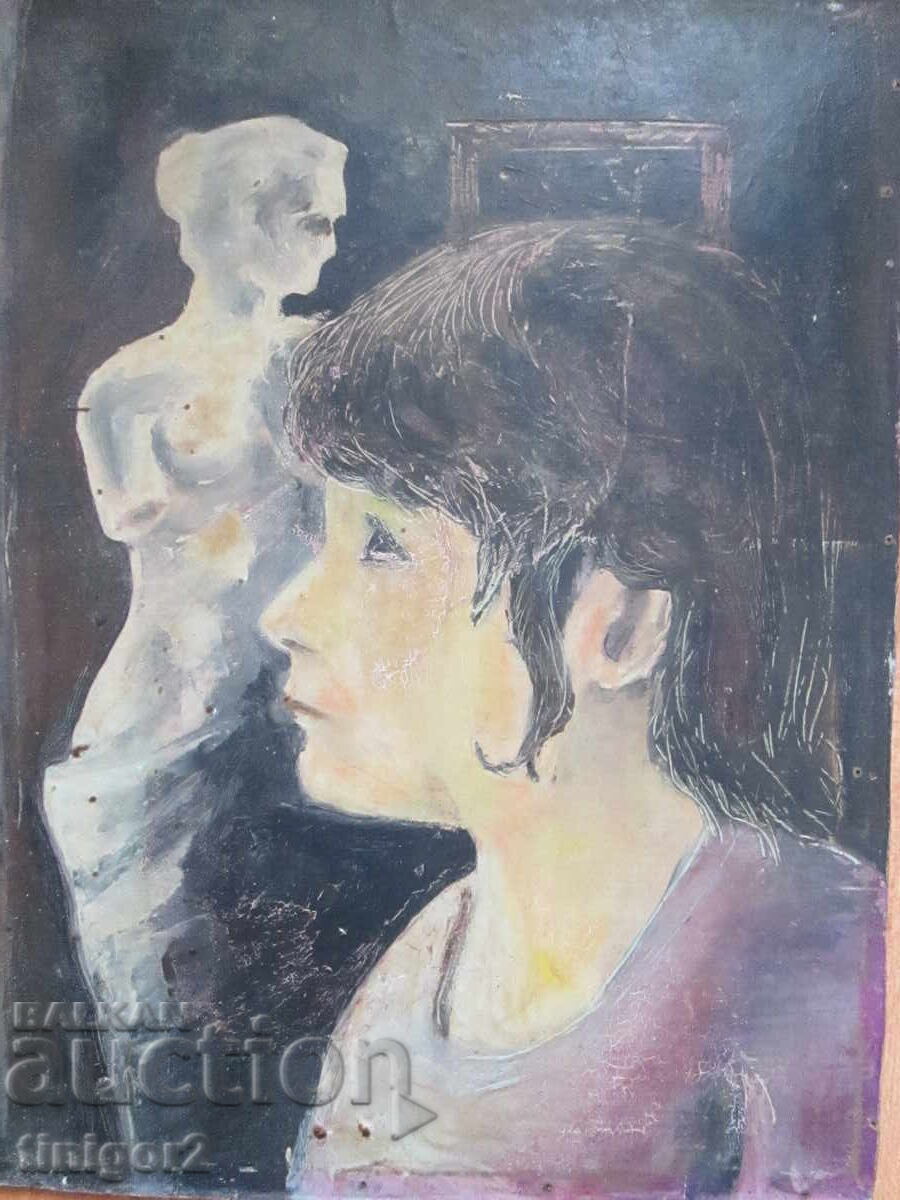 Licitație Pictură de maestru - ulei, pe placaj, 33x25 cm