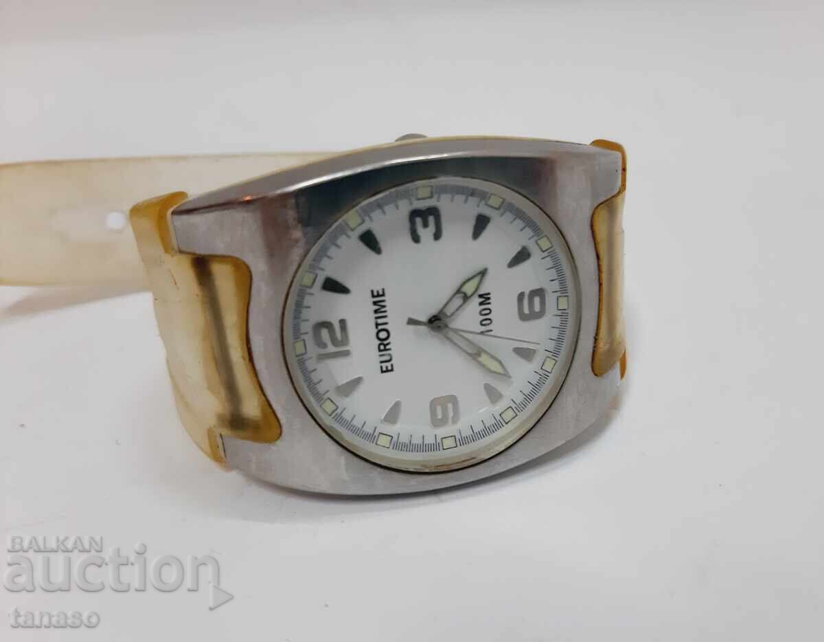 Retro quartz watch Eurotime 100 m water resistant with price € 9.00 | 17.60 BGN