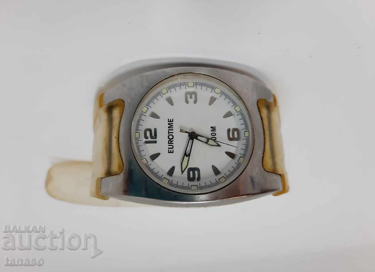 Retro quartz watch Eurotime 100 m water resistant