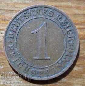 1 pfennig 1924 - Germania ( A ) reichspfennig