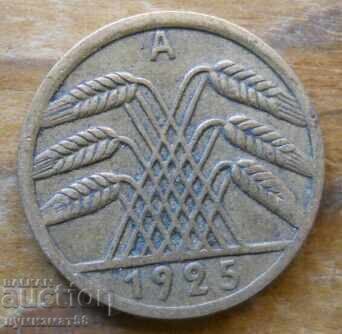 5 Pfennig 1925 - Γερμανία ( A ) με τιμή € 0.60 | 1.17 BGN