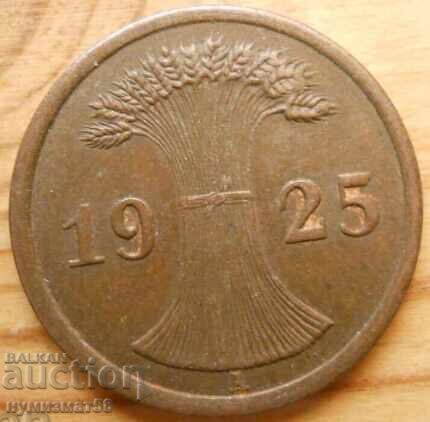 2 pfennig 1925 - Germania (A) reichspfennig cu preț € 0.80 | 1.56 BGN
